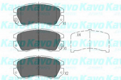 KAVO PARTS kbp8013 -  Комплект тормозных колодок, дисковый тормоз